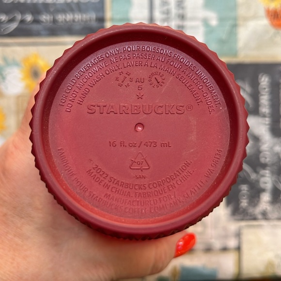 Starbucks 2022 Pink Gradient Studded Tumbler 16oz - Picture 5 of 7